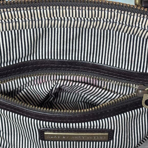 MARC by MARC JACOBS Totally Turnlock Posh Dark Brown Leather Shoulder Handbag - Picture 13 of 15